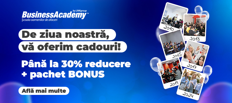 Înscrieți-vă în săptămâna aniversară și obțineți până la 30% reducere pentru școlarizare